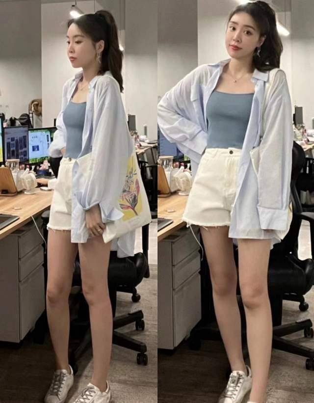 原创衬衫吊带叠穿好时髦清爽凉快又好看真是夏日出门好搭档