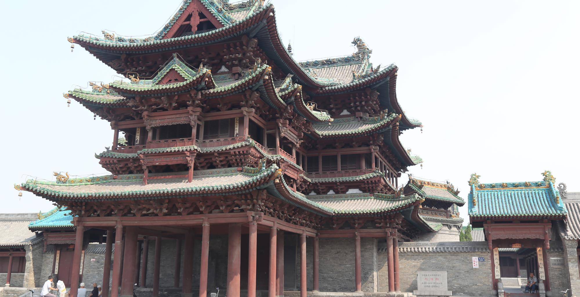 介休这座古楼,是"山西四大楼"之一,因刘关张三兄弟而保存完整_建筑_文