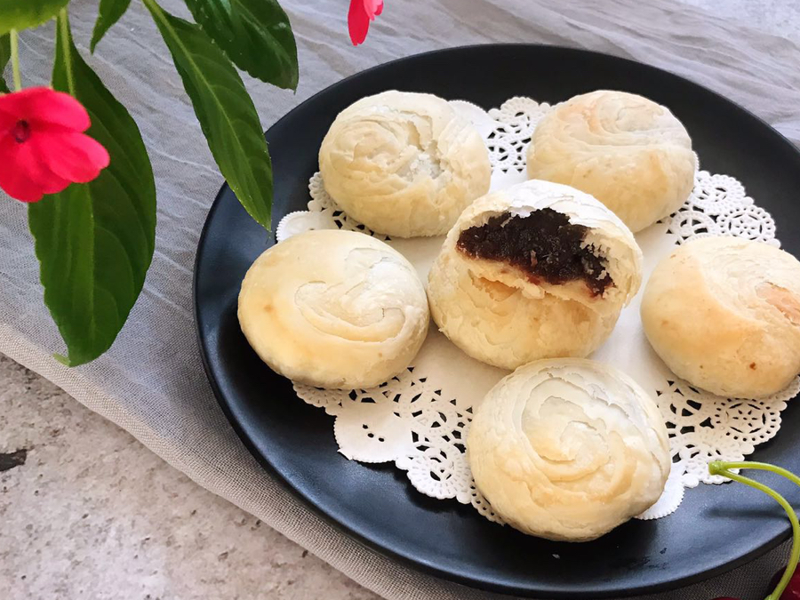 红豆酥这样做外酥里软,一碰掉渣,简易家常做法,烘焙新手都成功