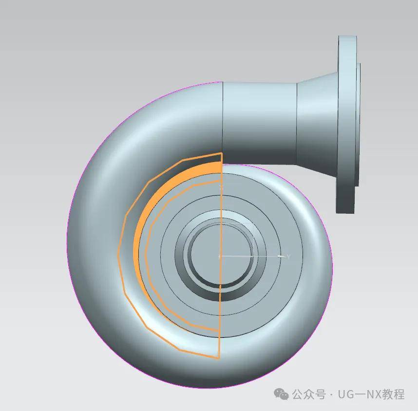 ug软件建模一个水泵蜗壳模型蜗壳建模你会吗