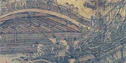 原创放大50倍的清明上河图趴在树下那人可否注意你的形象