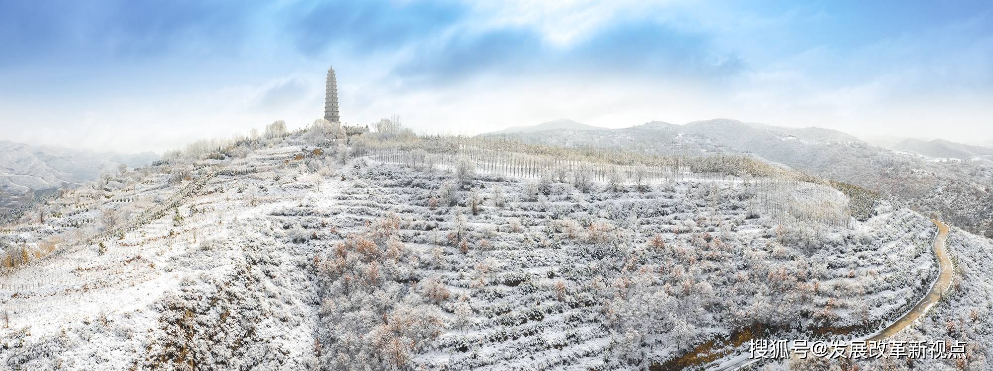 山西左权春山雪景入画来