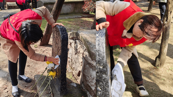 阜阳阜南于集乡关工委开展清明祭英烈主题教育活动