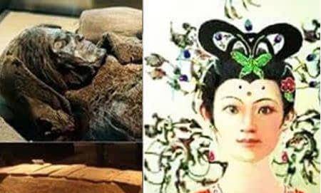 图:汉朝美女凌惠平复原图.复