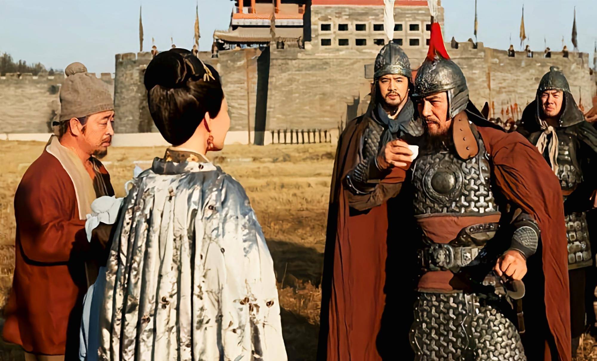 决战初期,孙传庭令大将牛成虎佯败引诱闯军进入明军伏击圈,闯军中伏后