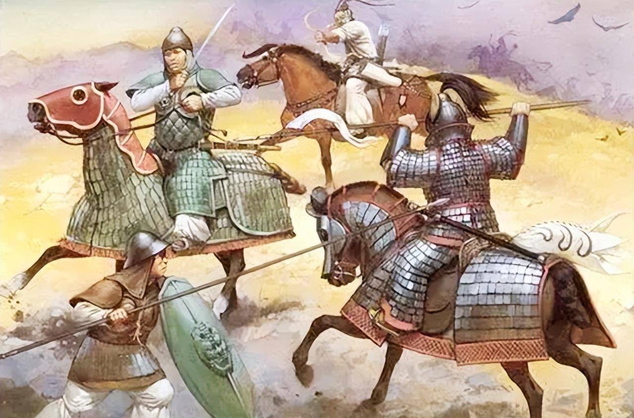 隋朝时期,骑兵仍然是作战的主力军,因而铠甲演化成为了重甲骑兵的形式