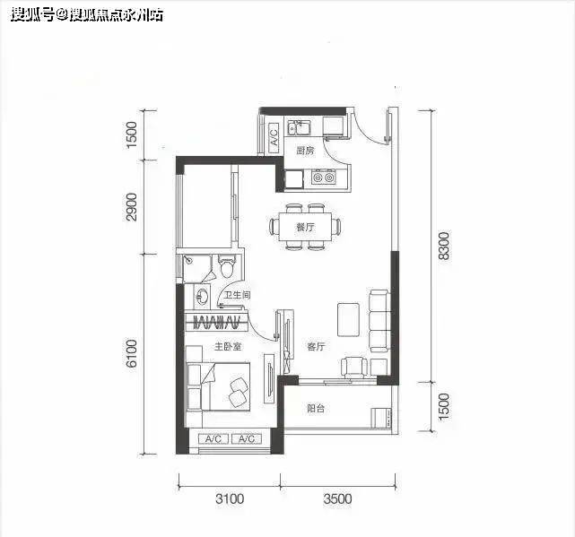 深圳罗湖翠园华府88107㎡户型图鉴赏