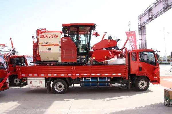 雷沃谷神蓝擎61龙大麦全国跨区作业发车卡车之友网