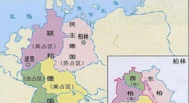德国的分裂1945年,第二次世界大战结束后,根据雅尔塔谢顶,德国被一分