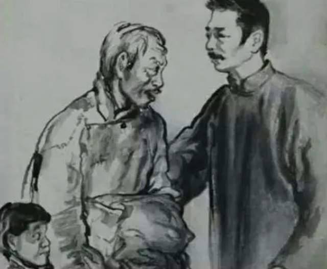 闰土真有其人孙子章贵正接受采访鲁迅之子周海婴的电话就来了