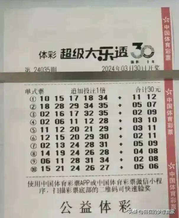 大乐透24035期分享,期待周末愉快_彩票_艾女士_洗衣机