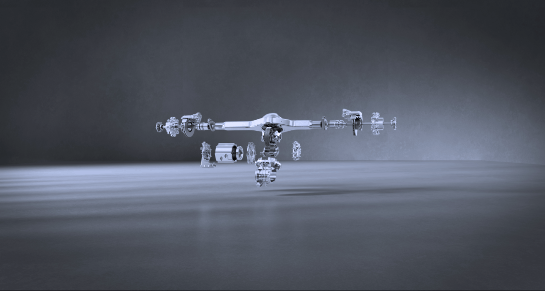 高效轻量化集成式电驱动桥,采用高速简级传动技术,支撑整车能耗降低10