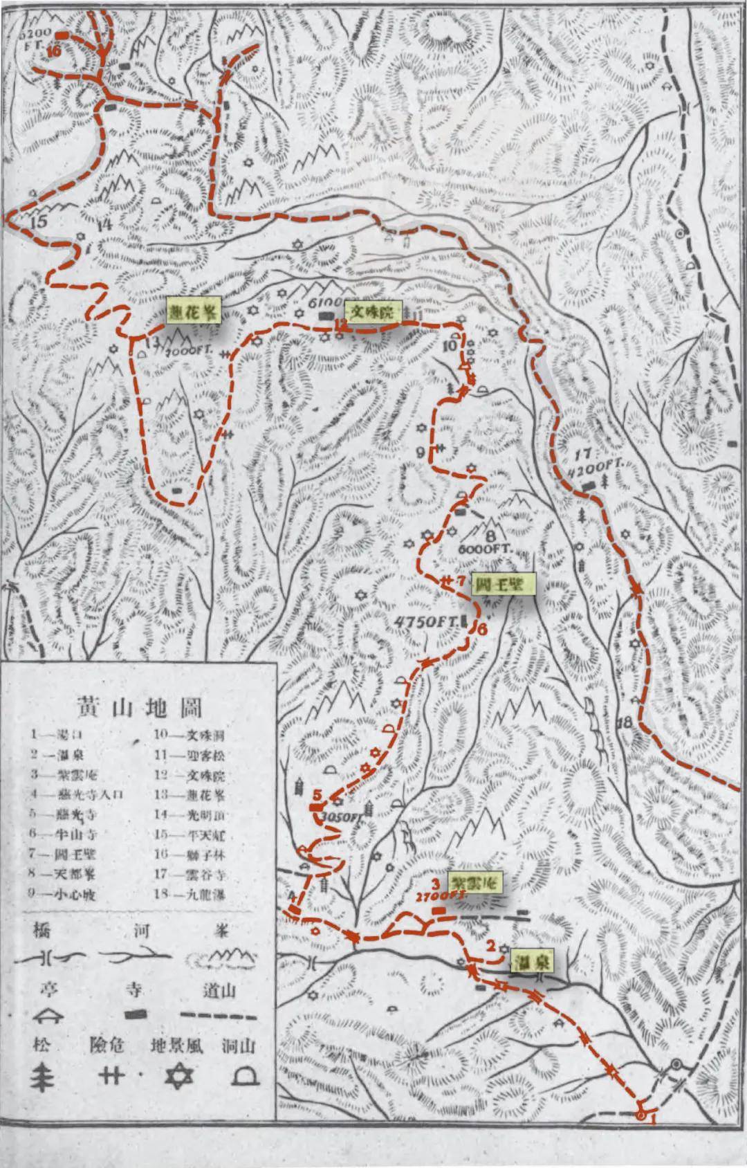 明月山地图图片