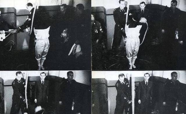 原创战犯东条英机伏法全过程上绞刑台时双腿打颤临死前大呼6个字