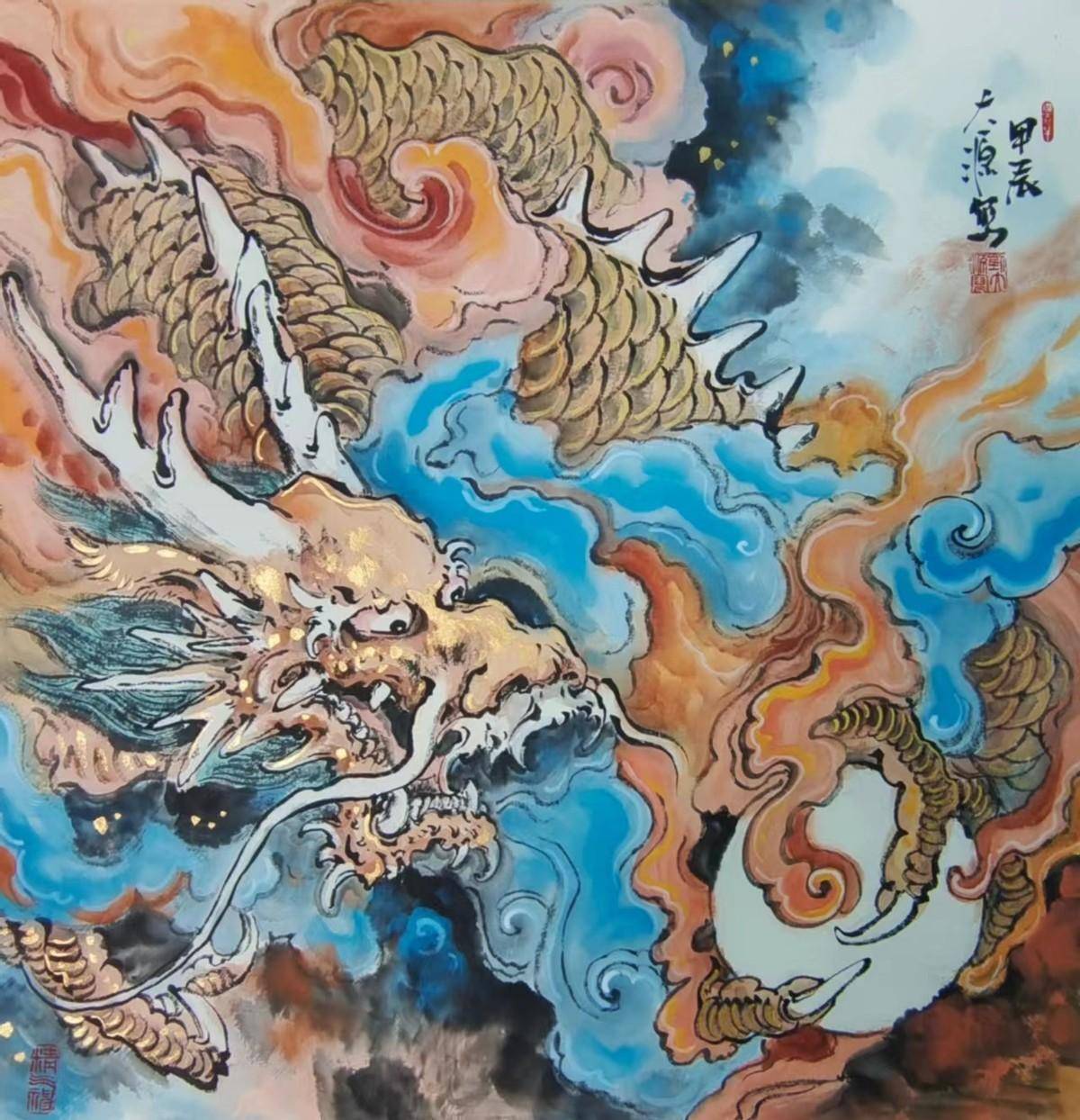 画家刘大源–中国当代画龙第一人