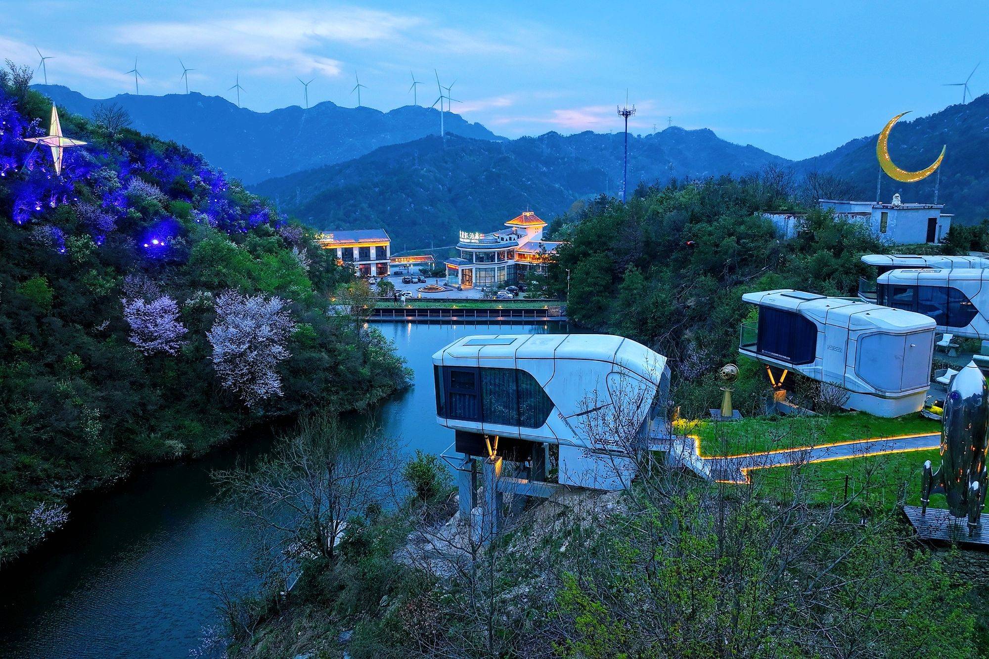 原创武汉黄陂清凉寨环境优美樱花盛开是一处远离喧嚣的世外桃源