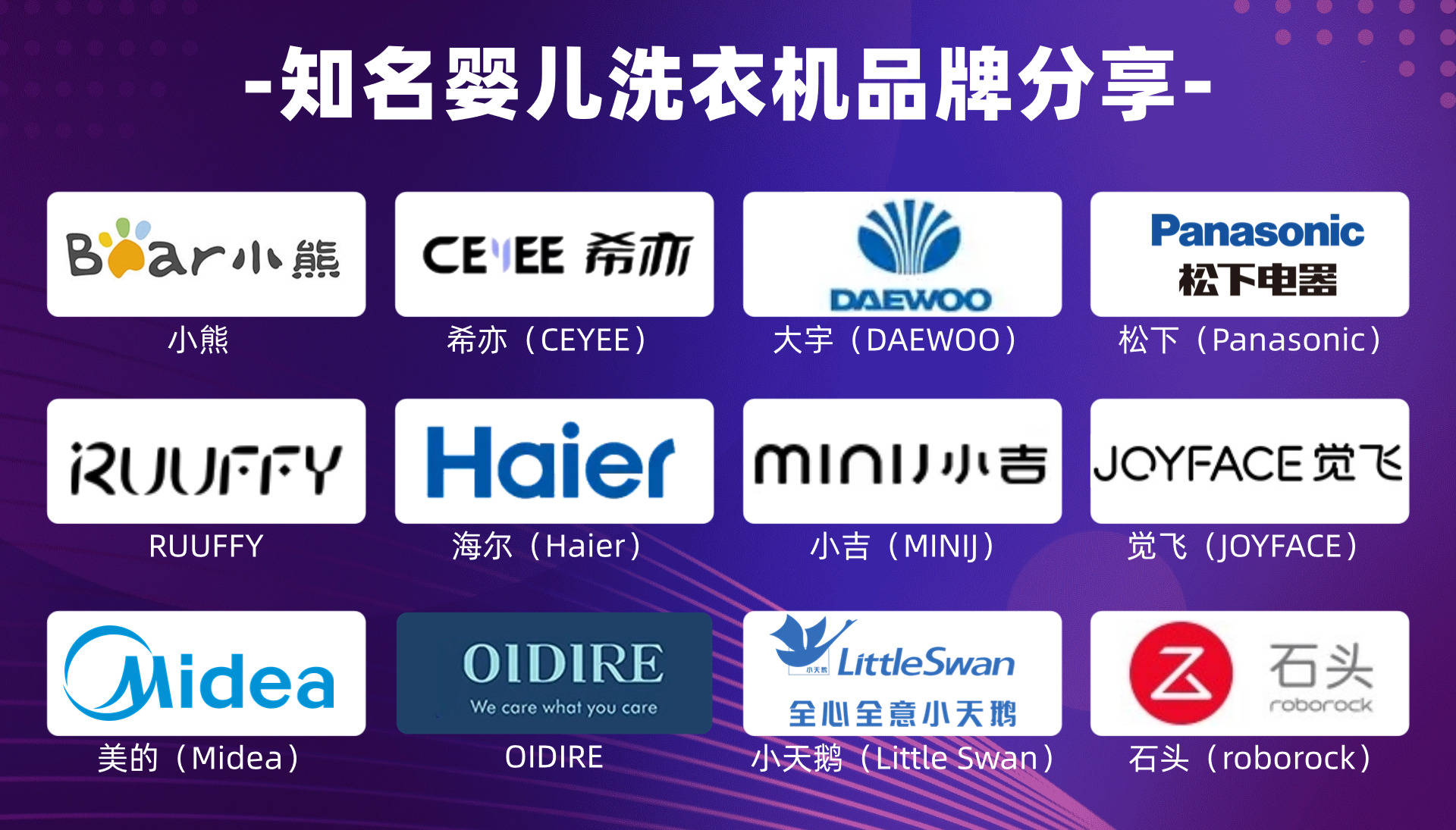 宝宝洗衣机哪个牌子质量好？推荐四款硬核性能婴儿洗衣机