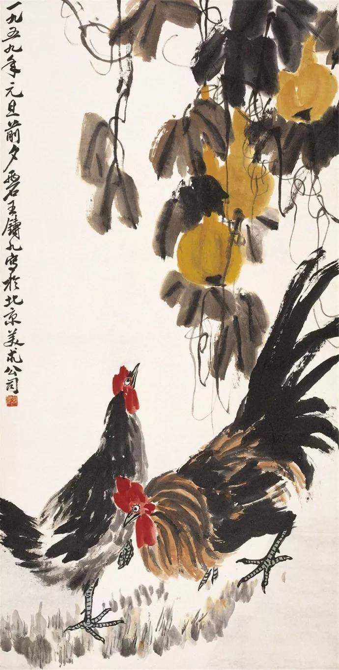 这位老先生的画骨气夺人