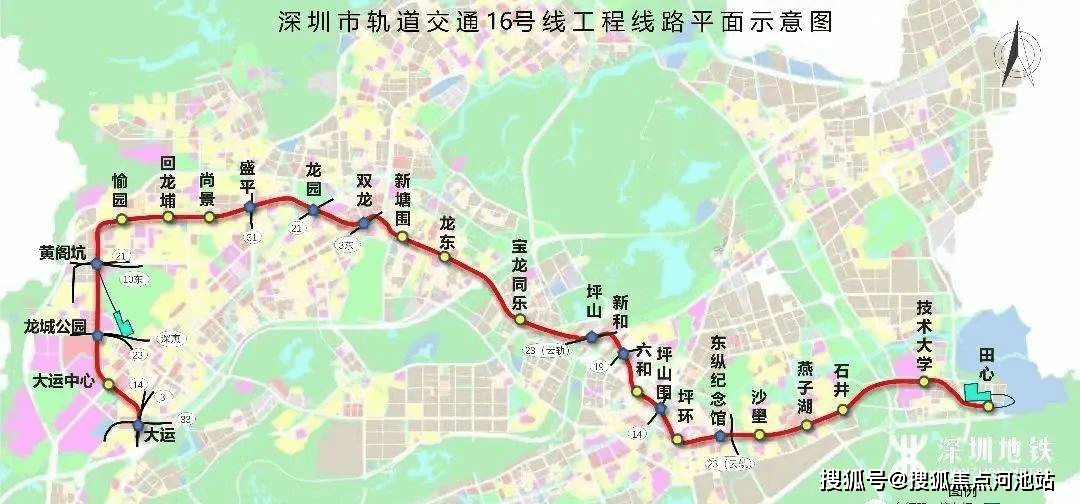 深圳坪山云轨线路图图片