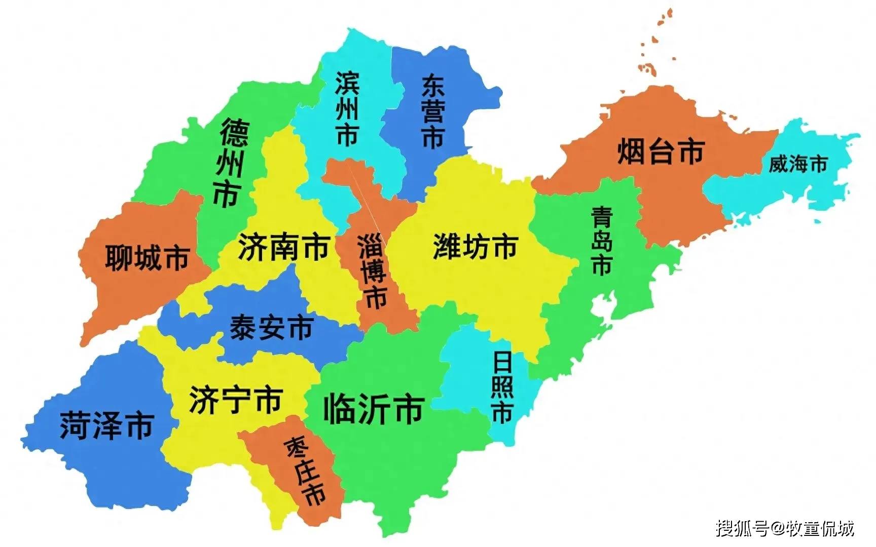 山东省全省地图展现图片