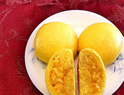 原创我做的奶黄包实在太好吃了朋友一口气吃了6个还带走了8个