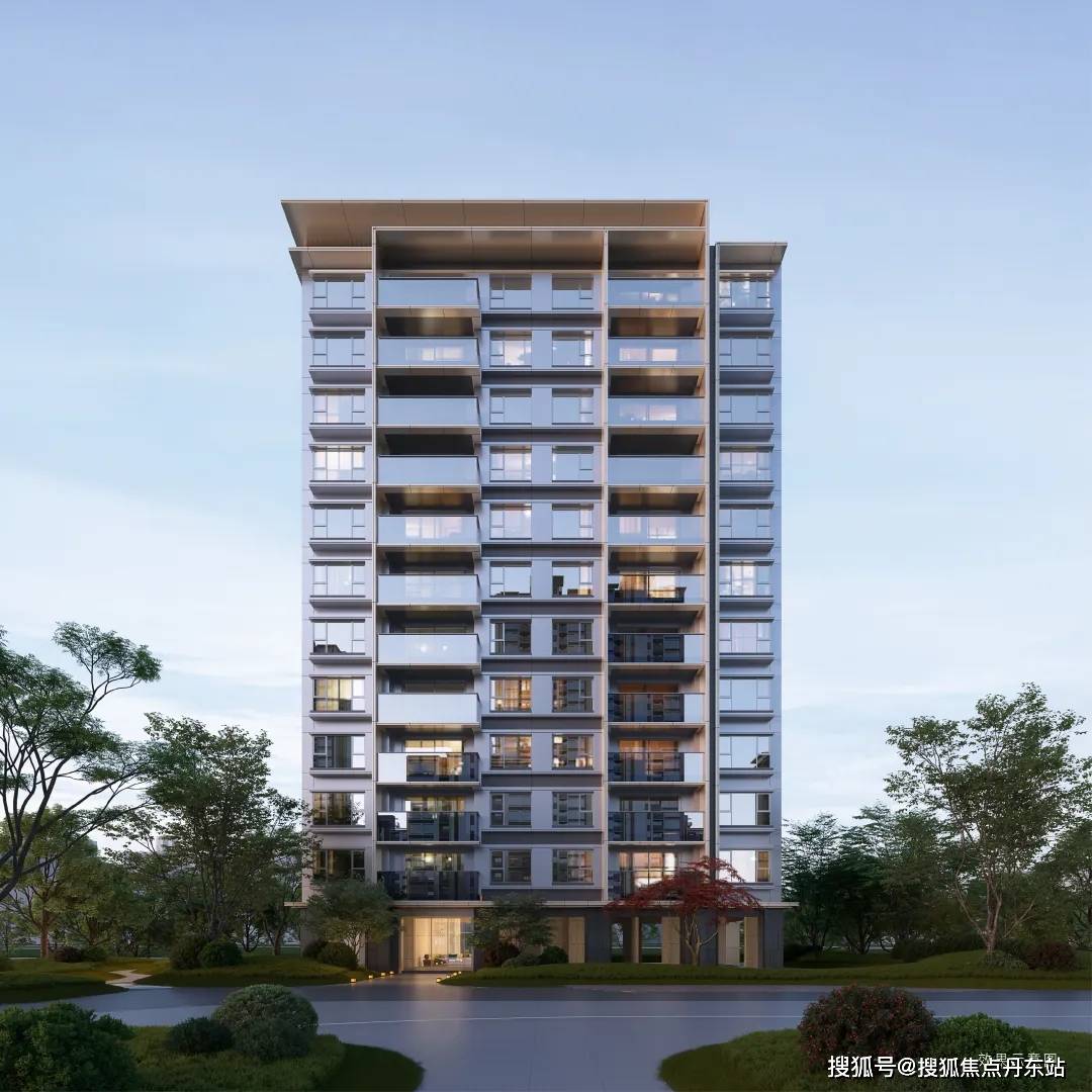 石材打造,搭配超大窗墙比,充分营造虚实相生的建筑美学意境,尽显高级