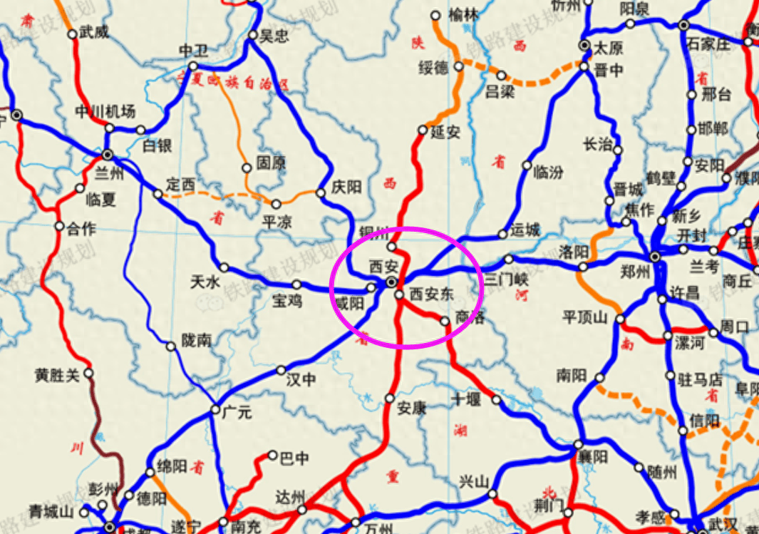 郑西高铁线路图图片