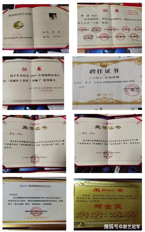 国家名厨李力淮扬菜烹饪大师江苏省美食工匠