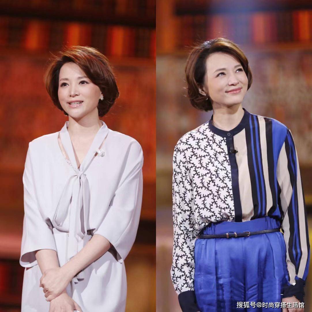 原创董卿是我见过最得体的中年女人衣不紧身裙不上膝发微卷