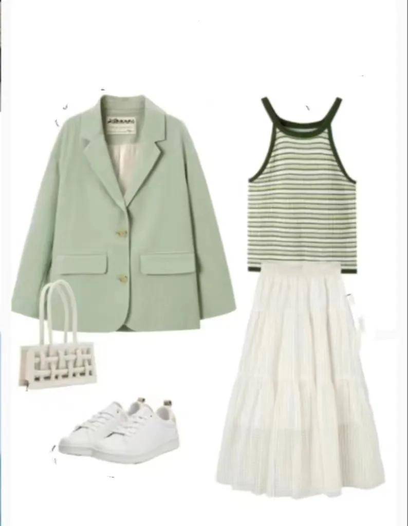 30套薄荷绿最显白最好看的搭配太绝了