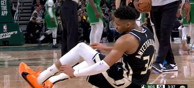 在受伤之前,字母哥出战28分钟,贡献15分,8个篮板