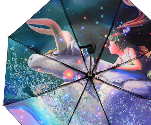 原创十二星座最漂亮的专属雨伞双鱼座梦幻美丽白羊座萌萌的
