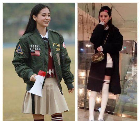 原创迪丽热巴穿长筒袜美炸天那是你没看过林允穿长筒袜