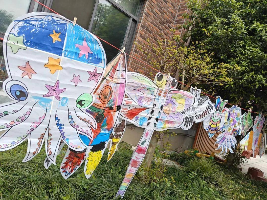 追风拾野妙趣横生宁波市江北区世茂天慧幼儿园第一届风筝节