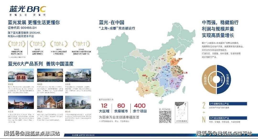 全国地产21强蓝光地产,千亿房企,上市公司,30载60余城400多个项目