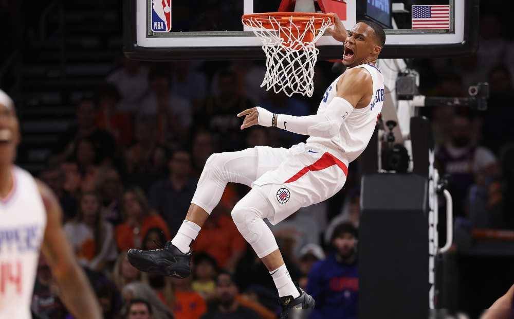 锁季后赛 太平洋冠军 威少三双超传奇乔治180_比赛_胜利_nba