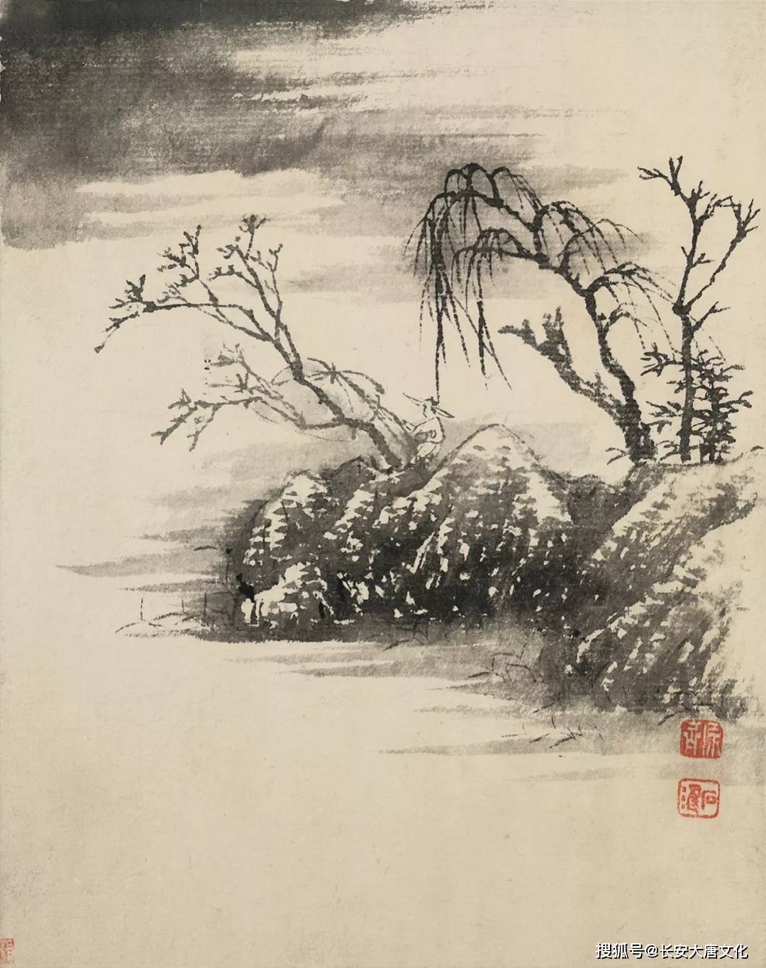 石涛山水小品供临摹超高清