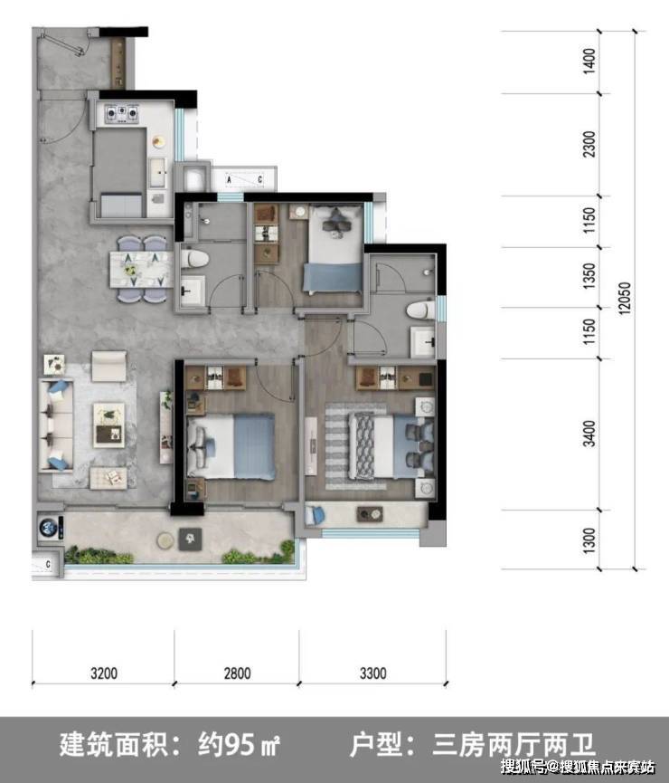 109㎡三房户型图121㎡四房户型图169㎡四房户型图佛山石湾泷景花园