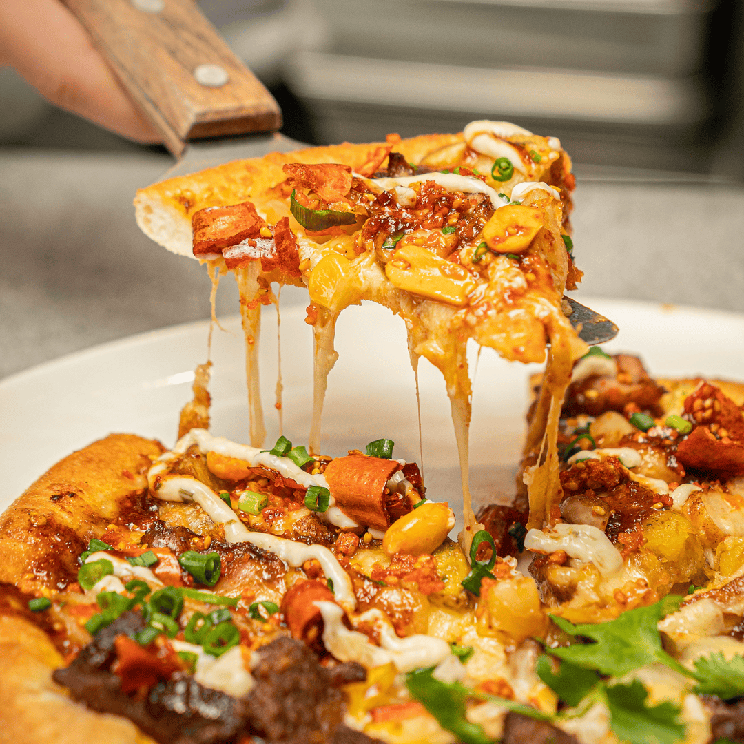 披萨饼着色不均匀是什么缘故?