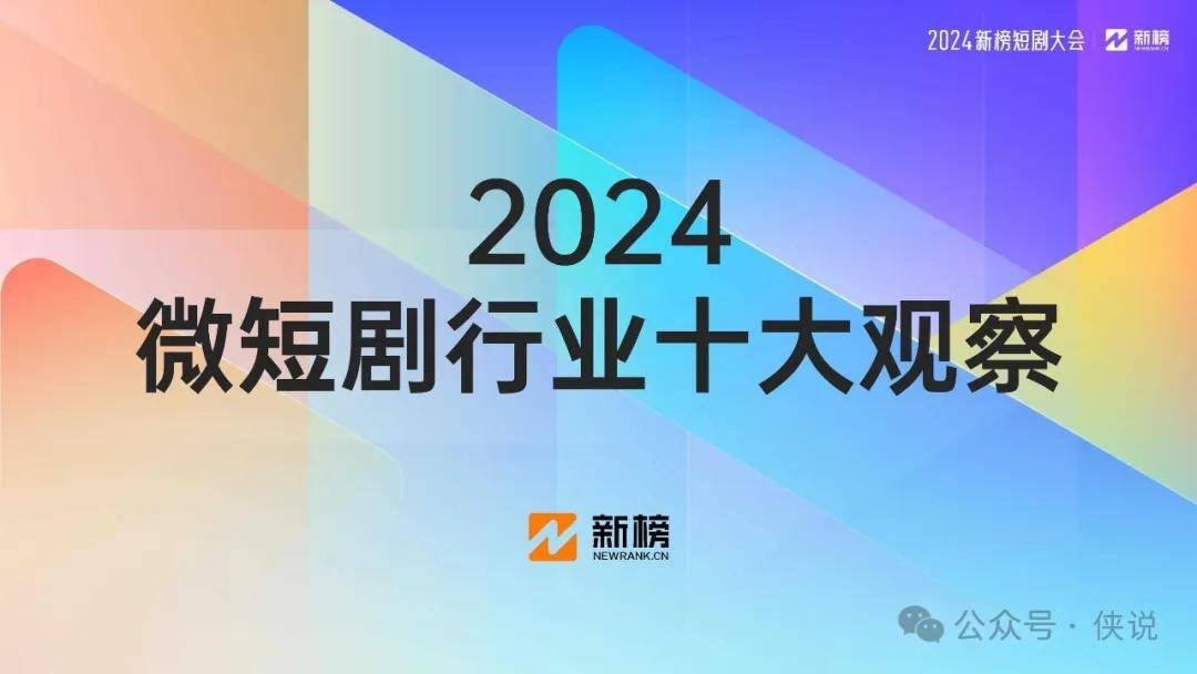 2024微短剧行业十大观察报告