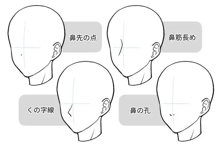 简笔画动漫鼻子图片