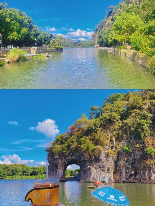 选择兴坪九马画山这一段漓江,欣赏桂林的美景