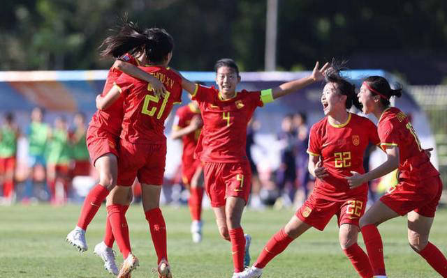 中国女足获胜图片