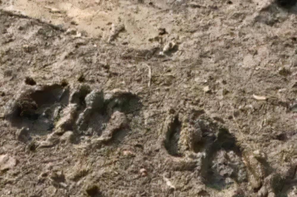 只见老头蹲在地上,仔细地观察羊群的脚印,周围的人也都好奇,一堆杂乱