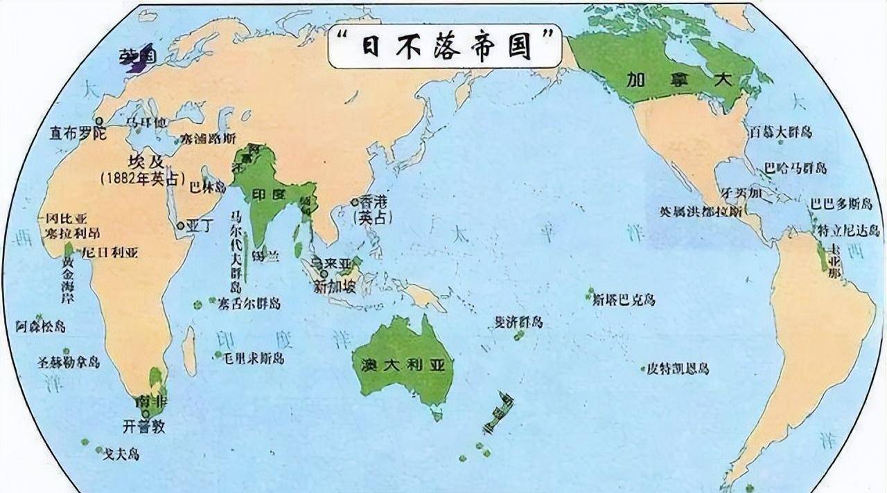 日不落帝国版图 最大图片