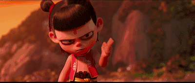 在性格和外貌特征上,哪吒是独特的"三头六臂",且愤怒凶恶.