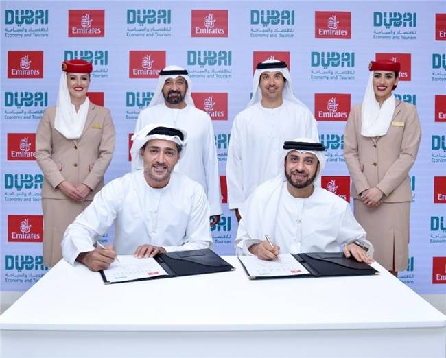   迪拜经济与旅游部与阿联酋航空空签署战略合作协议