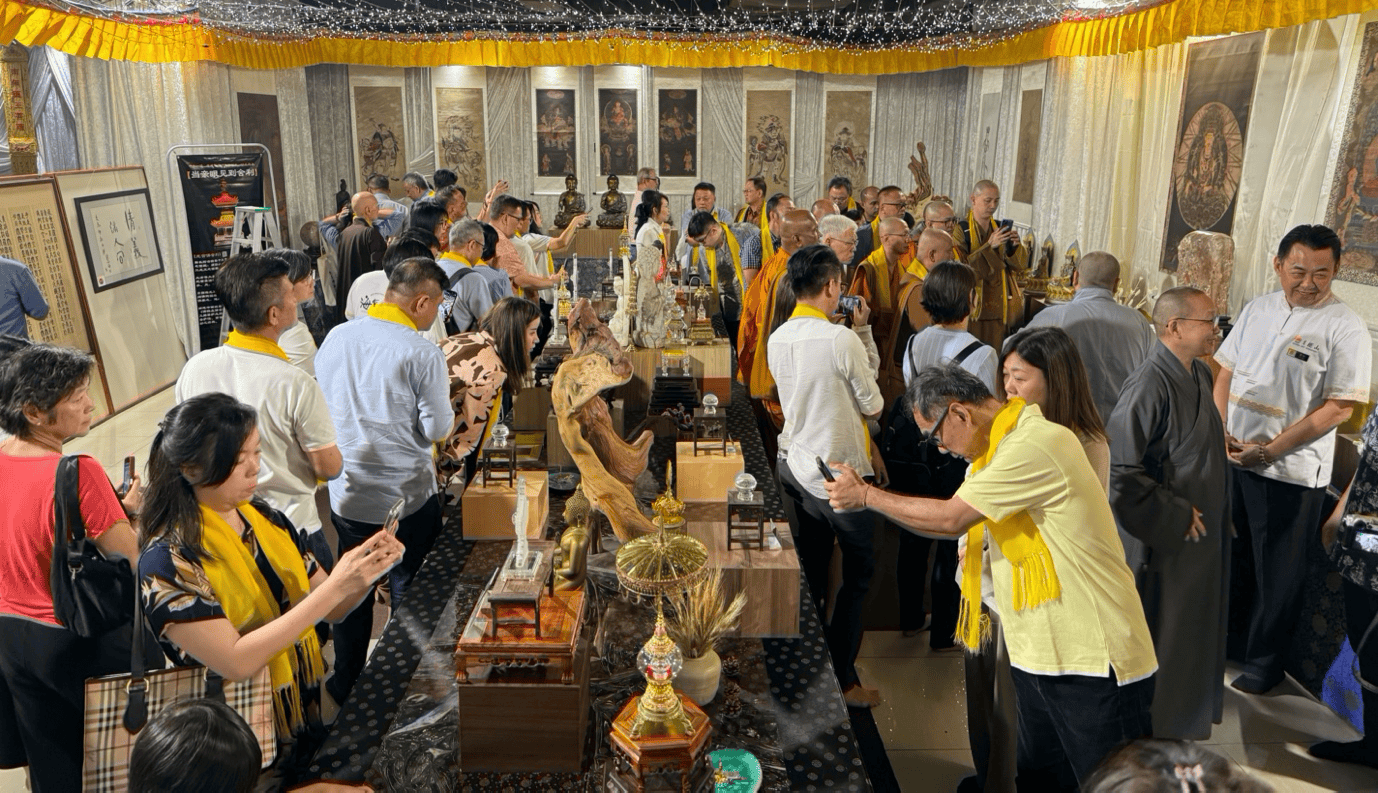 佛教国家的模型舍利塔区此次展览会由大马佛教文化总会主办,kl