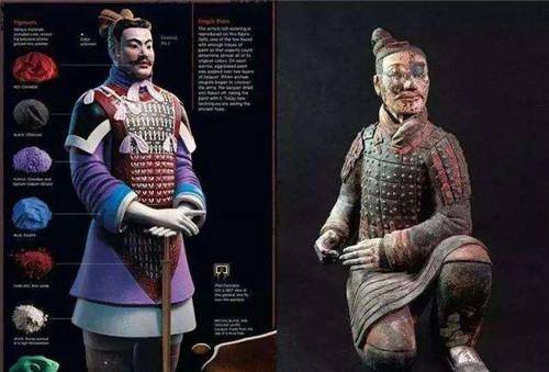 有站立驾车的车兵佣,也有半跪地面的跪射俑,还有姿态威武,铠甲华丽的