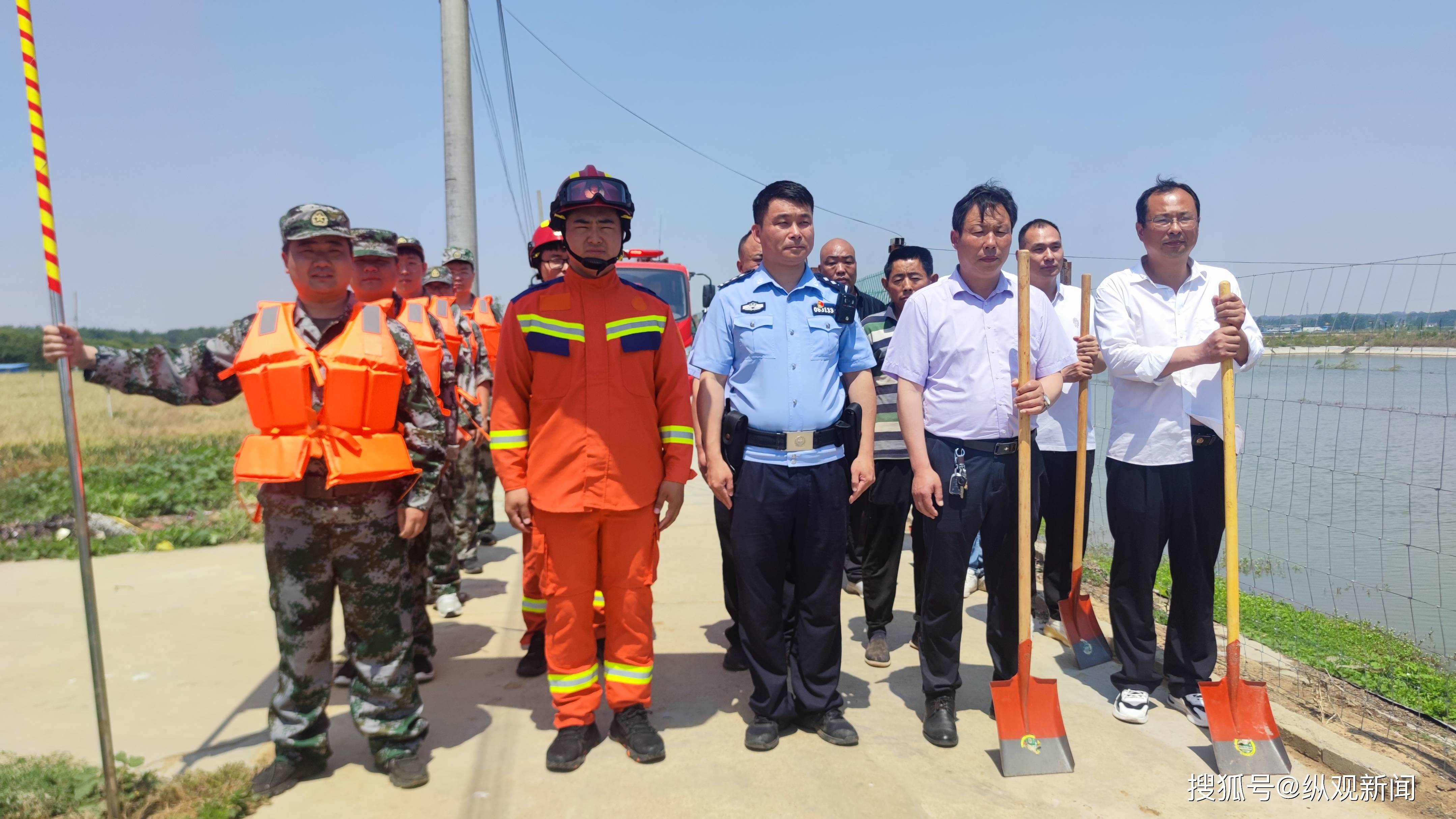 社旗县苗店镇开展防汛应急演练筑牢汛期安全防线